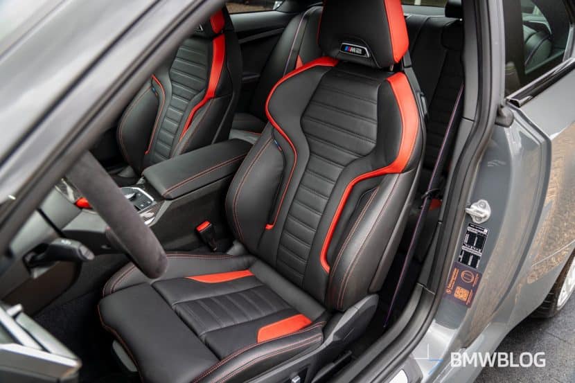 M2 interior with red accents