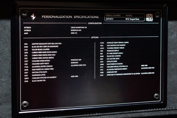 3,400-Mile 2020 Ferrari 812 Superfast