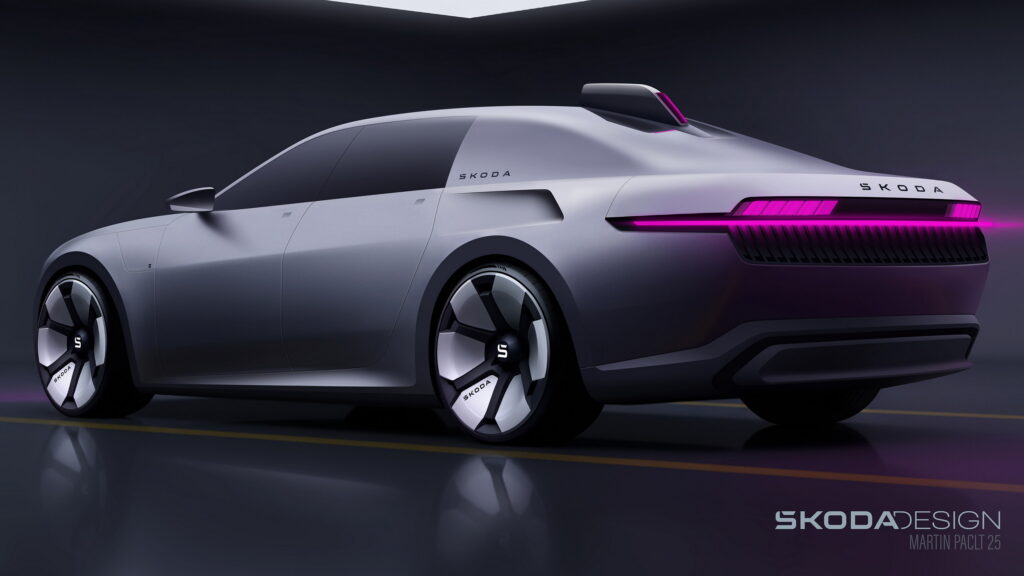  Skoda’s Vision Sedan Keeps Its Engine Layout But Loses The Engine